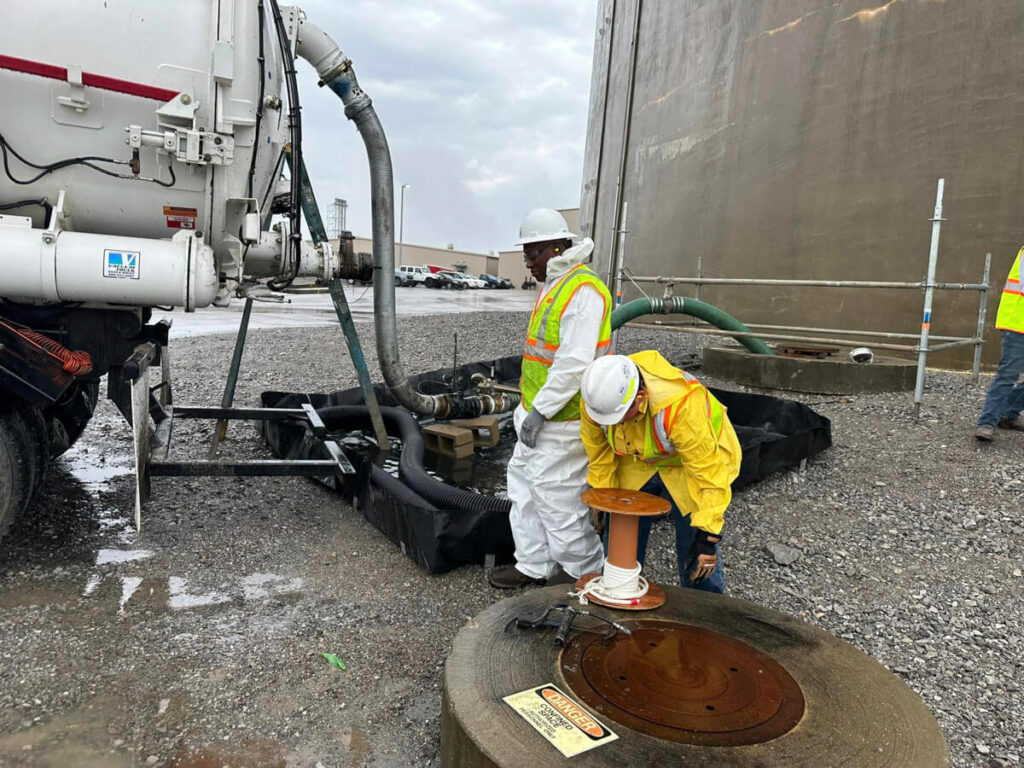 employees on a worksite for Circle S in Mississippi